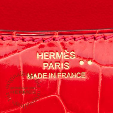 Hermes Constance 18cm Geranium