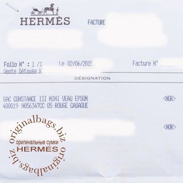 Hermes Constance 18 cm Rouge Casaque