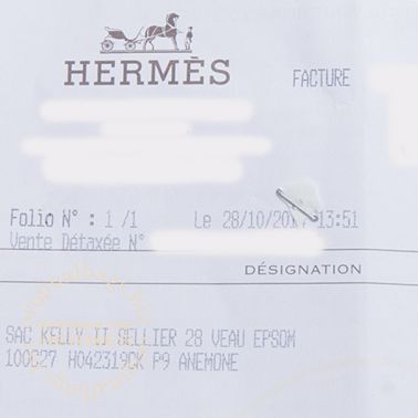 Hermes Kelly 28 Anemone