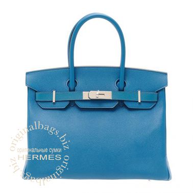 Hermes Birkin 30 Blue Izmir