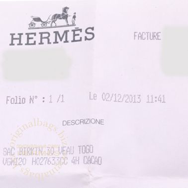 Hermes Birkin 30 Cacao