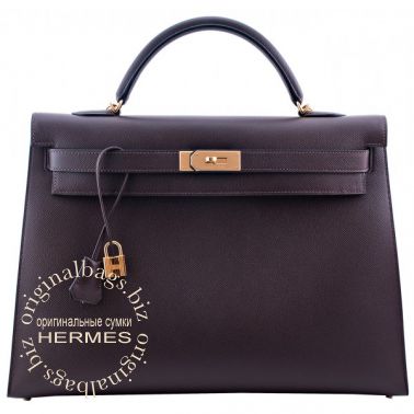 Hermes Kelly 40 Chocolate