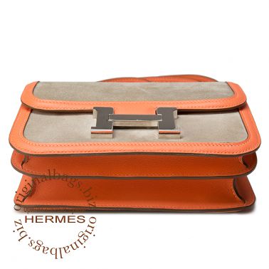 Hermes Constance 18 см Grey Tourterelle/Crevette