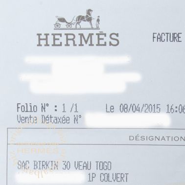 Hermes Birkin 30 Colvert