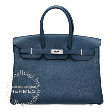 Hermes Birkin 35 Blue de Prusse