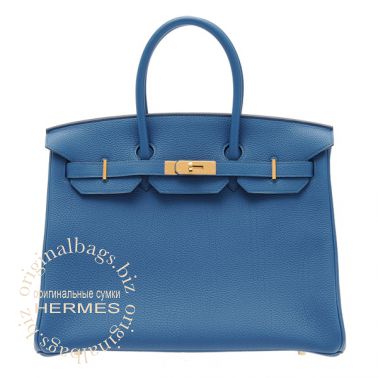 Hermes Birkin 35 Blue de Galice